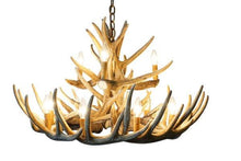 Charger l'image dans la galerie, Whitetail Deer 15 Antler Chandelier - Muskoka Fire Pits