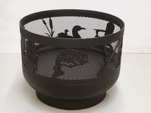 Charger l'image dans la galerie, Standard Size Carved Fire Pit - Wild Life 3 - Muskoka Fire Pits