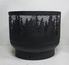 Charger l'image dans la galerie, Standard Size Carved Fire Pit- Treeline - Muskoka Fire Pits