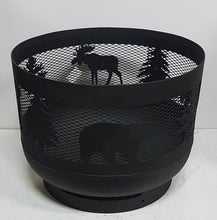 Charger l'image dans la galerie, Mini Carved Fire Pit - Wild Life - Muskoka Fire Pits