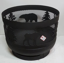Charger l'image dans la galerie, Standard Size Carved Fire Pit - Wild Life 1 - Muskoka Fire Pits