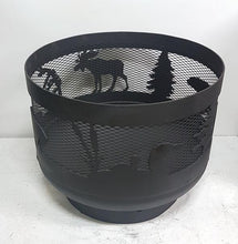 Charger l'image dans la galerie, Mini Carved Fire Pit - Wild Life - Muskoka Fire Pits