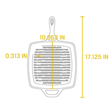 Charger l'image dans la galerie, Wildlife Series™ 10.5 Inch Square Cast Iron Fish Pan - Muskoka Fire Pits