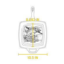 Charger l'image dans la galerie, Wildlife Series™ 10.5 Inch Square Cast Iron Fish Pan - Muskoka Fire Pits