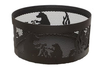 Charger l'image dans la galerie, Carved Fire Ring - Bears Roasting Marshmallows - Muskoka Fire Pits