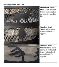 Charger l'image dans la galerie, Standard Size Carved Fire Pit - Honey Bees - Muskoka Fire Pits