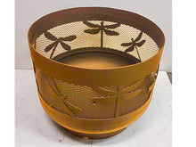 Charger l'image dans la galerie, Standard Size Carved Fire Pit - Dragonflies - Muskoka Fire Pits