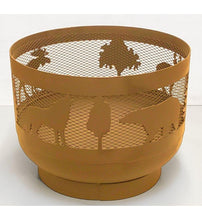 Charger l'image dans la galerie, Standard Size Carved Fire Pit - Wild Life 1 - Muskoka Fire Pits
