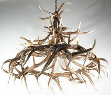Charger l'image dans la galerie, Elk 15 Antler CHandelier - Muskoka Fire Pits