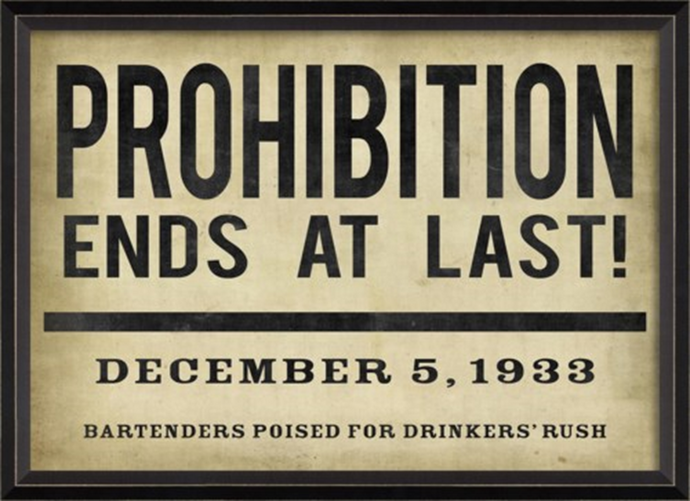 Prohibition Newspaper Clipping- Artwork