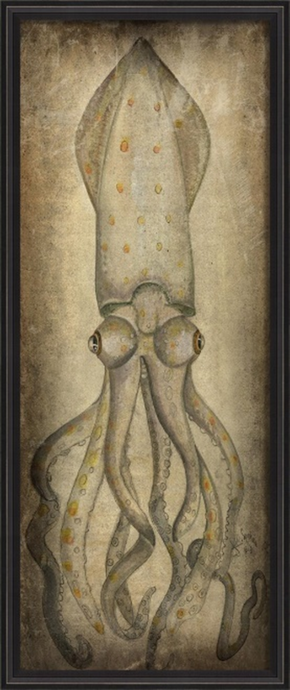 Giant White Squid Framed- Artwork