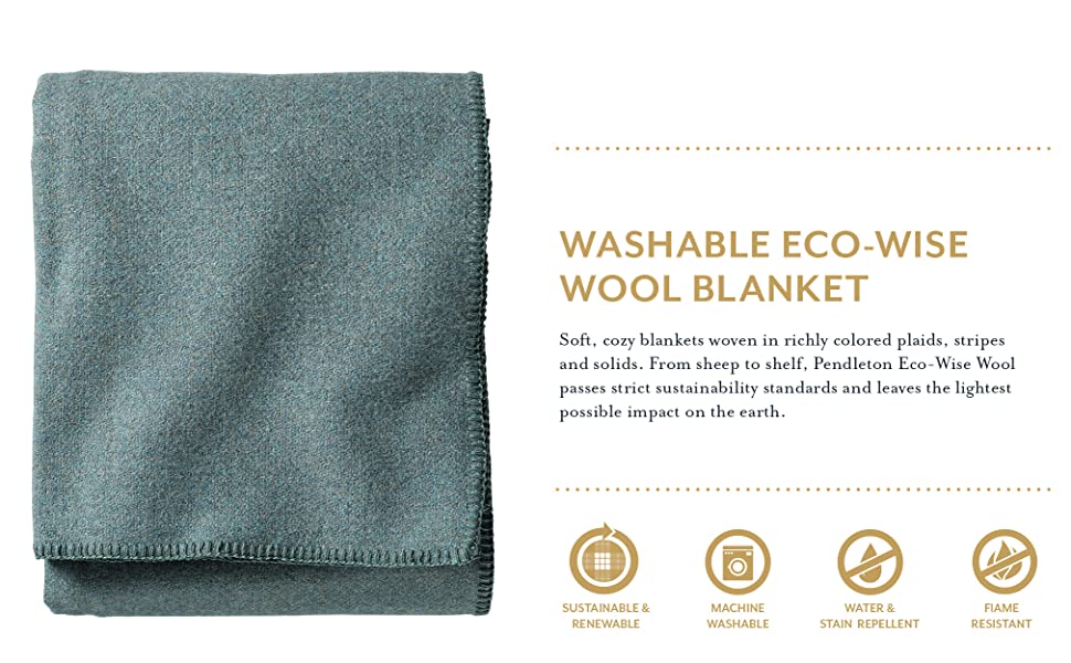 Pendleton Washable Wool Throw ﻿Blanket