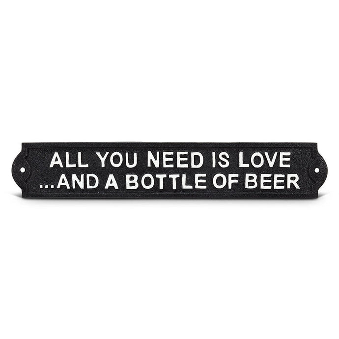 Cast Iron Sign: All you Need is Love
