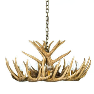 Whitetail Deer 12 Antler Cascade Chandelier - Muskoka Fire Pits