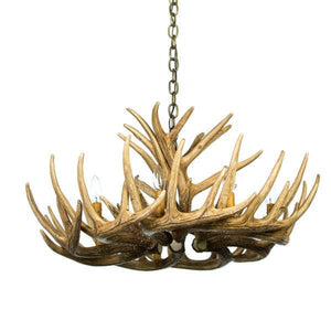 Whitetail Deer 12 Antler Cascade Chandelier - Muskoka Fire Pits