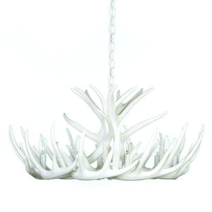 Whitetail Deer 12 Antler Cascade Chandelier - Muskoka Fire Pits