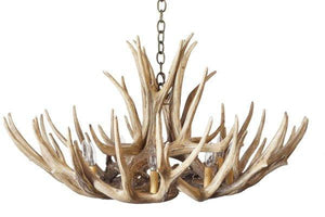 Mule Deer 12 Antler Chandelier - Muskoka Fire Pits