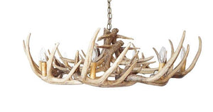 Whitetail Deer 15 Wide Antler Chandelier - Muskoka Fire Pits