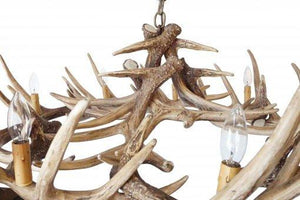 Whitetail Deer 15 Wide Antler Chandelier - Muskoka Fire Pits