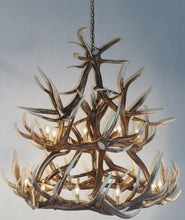 Load image into Gallery viewer, Elk 18 Antler Chandelier - Muskoka Fire Pits