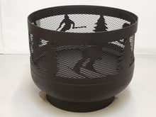 Charger l&#39;image dans la galerie, Standard Size Carved Fire Pit - Ski - Muskoka Fire Pits