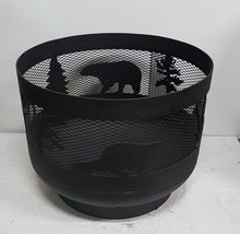 Load image into Gallery viewer, Standard Size Carved Fire Pit - Wild Life 2 - Muskoka Fire Pits