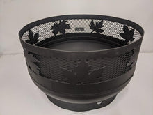 Load image into Gallery viewer, Low Profile Carved Fire Pit - Maple Leaf - Muskoka Fire Pits