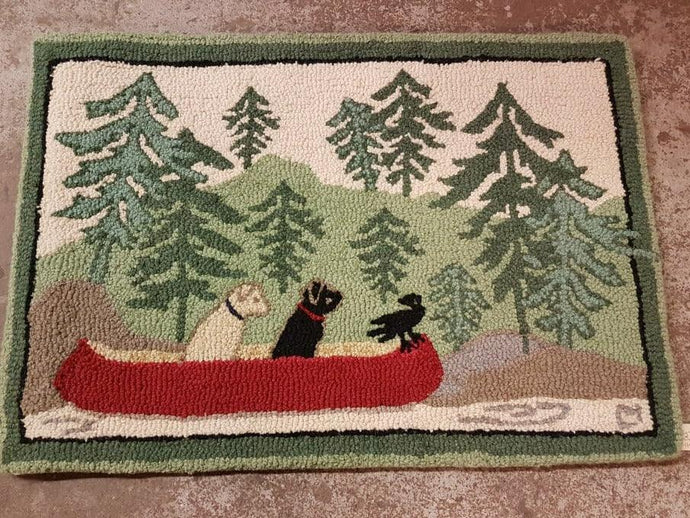 Lab & Canoe Rug 24x36 - Muskoka Fire Pits