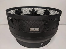 Load image into Gallery viewer, Low Profile Carved Fire Pit - Maple Leaf - Muskoka Fire Pits