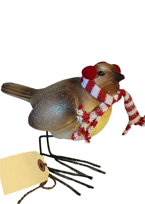 Ornament - Bird with Scarf - Muskoka Fire Pits