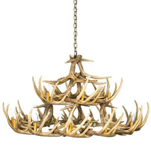 Whitetail Deer 30 Antler Chandelier - Muskoka Fire Pits