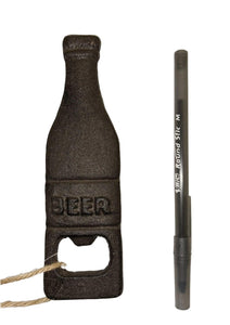 Cast Iron Beer Bottle- Bottle Opener - Muskoka Fire Pits