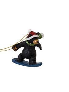 Ornament- Snowboarding Bear - Muskoka Fire Pits