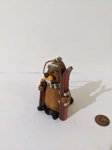 Ornament- Beaver Skiing - Muskoka Fire Pits