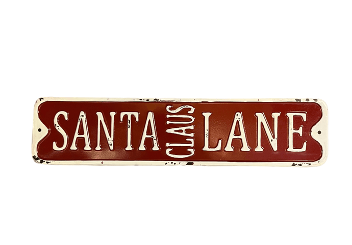 Ornament - Santa Claus Lane Sign - Muskoka Fire Pits