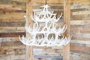 Whitetail Deer 42 Antler Chandelier - Muskoka Fire Pits