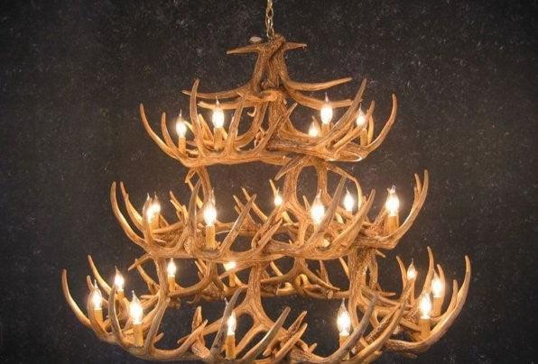 Whitetail Deer 42 Antler Chandelier - Muskoka Fire Pits