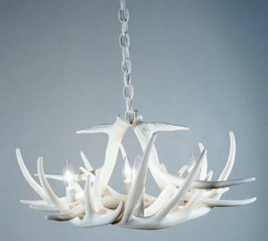 Whitetail Deer 6 Antler Chandelier - Muskoka Fire Pits