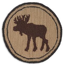 Rug Hooked Chair Pad- Great Moose - Muskoka Fire Pits