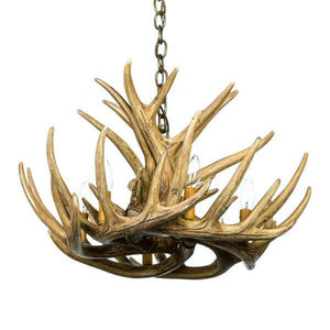 Whitetail Deer 9 Antler Chandelier - Muskoka Fire Pits