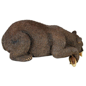 Outdoor Brown Bear Fishing Statue - Muskoka Fire Pits