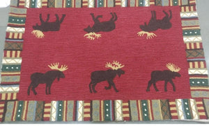 Cinnamon Moose Area Rug 6x9 - Muskoka Fire Pits