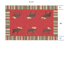 Load image into Gallery viewer, Cinnamon Moose Area Rug 6x9 - Muskoka Fire Pits