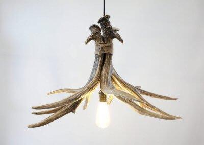 Mule Deer 3 Antler Chandelier - Muskoka Fire Pits