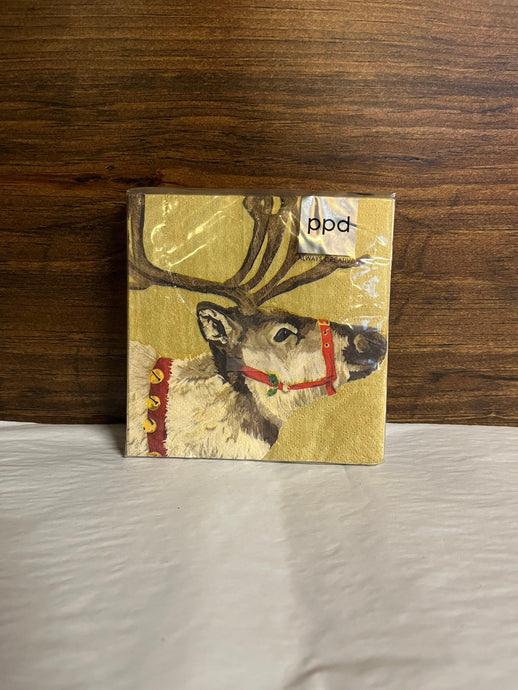 Napkins - Cocktail Size Reindeer - Muskoka Fire Pits
