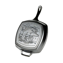 Charger l&#39;image dans la galerie, Wildlife Series™ 10.5 Inch Square Cast Iron Fish Pan - Muskoka Fire Pits