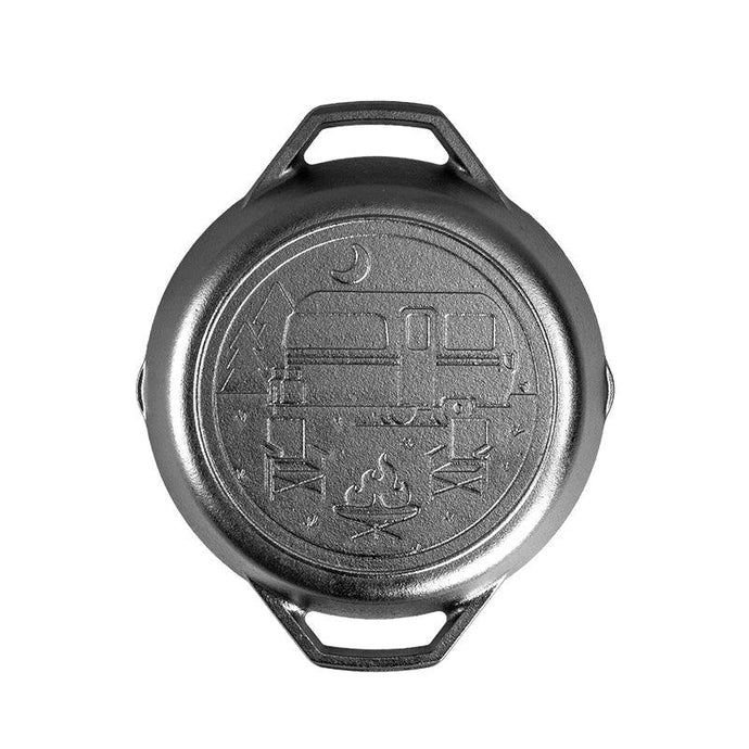 Wanderlust 10.25 Inch Cast Iron Dual Handle Camper Pan - Muskoka Fire Pits