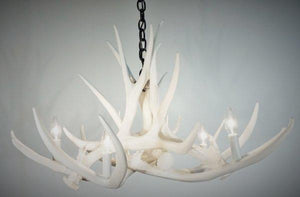 Mule Deer 6 Antler Chandelier - Muskoka Fire Pits