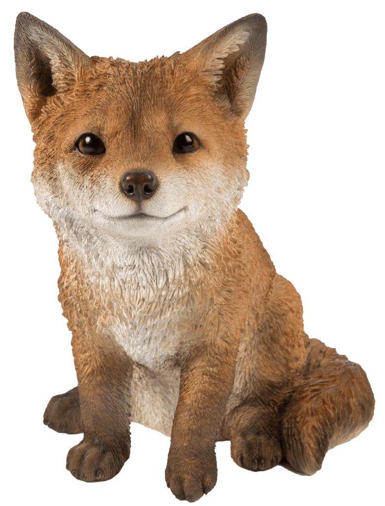 Sitting Baby Fox Statue - Muskoka Fire Pits