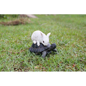 Outdoor Tortoise and Hare Statue - Muskoka Fire Pits